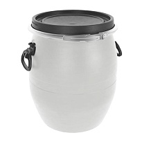 Бочка пластиковая 48 л с хомутом белая в Кинешму