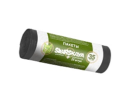 Мешки для мусора 30 л, черные, в рулоне 25 шт., ПНД, 7 мкм, 580х480 мм, SIBIRSKAYA, 101-003 S в Кинешму Мешки для мусора 30 л, черные, в рулоне 25 шт., ПНД, 7 мкм, 580х480 мм, SIBIRSKAYA, 101-003 S в Кинешму