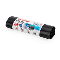 Мешки для мусора 120 л, черные, в рулоне 10 шт., ПНД, 14 мкм, 1100х700 мм, LAIMA, 601385 в Кинешму