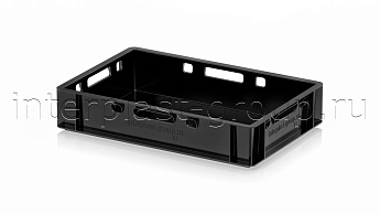 Ящик для мяса и колбасных изделий Е-1 черный в Кинешму Ящик для мяса и колбасных изделий Е-1 черный в Кинешму