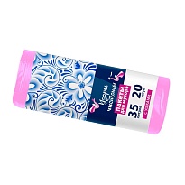 Мешки для мусора 35 л, с ушками, розовые, в рулоне 20 шт., ПНД, 12 мкм, 655х500 мм, Узоры Чистоты, МУ3469 (МСУ-35роз) в Кинешму Мешки для мусора 35 л, с ушками, розовые, в рулоне 20 шт., ПНД, 12 мкм, 655х500 мм, Узоры Чистоты, МУ3469 (МСУ-35роз) в Кинешму