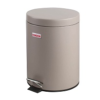 Ведро-контейнер для мусора (урна) с педалью LAIMA Classic, 5 л, серое, матовое, металл, со съемным внутренним ведром в Кинешму Ведро-контейнер для мусора (урна) с педалью LAIMA Classic, 5 л, серое, матовое, металл, со съемным внутренним ведром в Кинешму